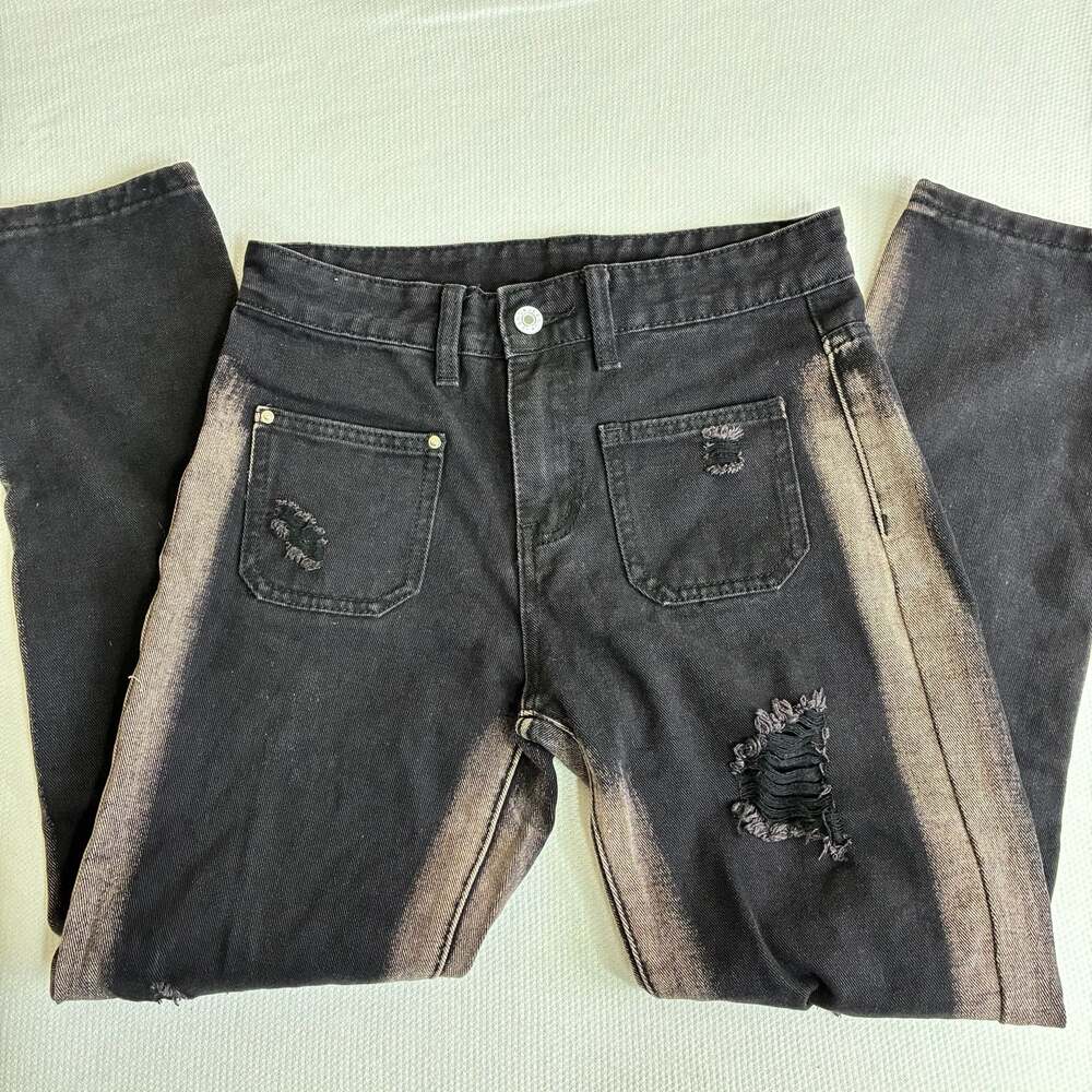 5 Lot Boys Denim Shorts Shirt Jeans Fashion Distressed Size 12-13Y New - Picture 3 of 12